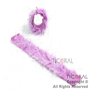 PULSERA HS1963 CON PLUMAS VIOLETA x 1